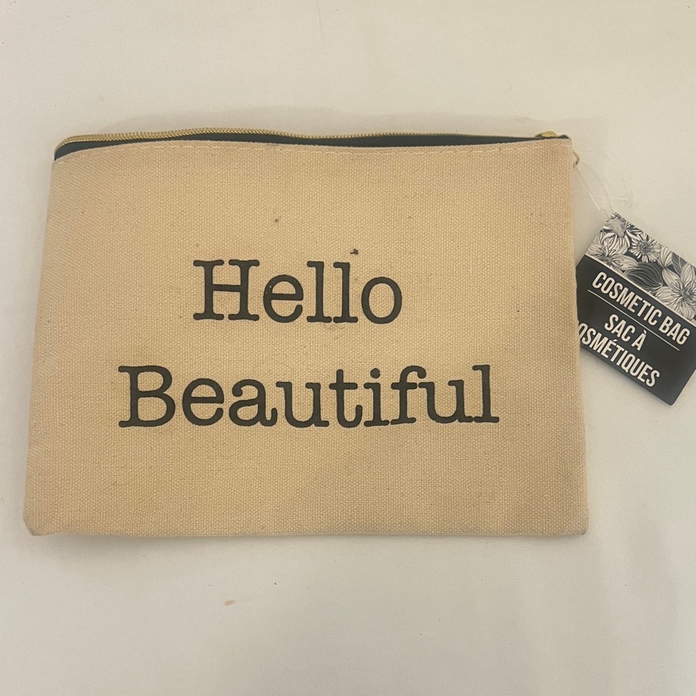 Hello Beautiful Statement Cosmetic Bag